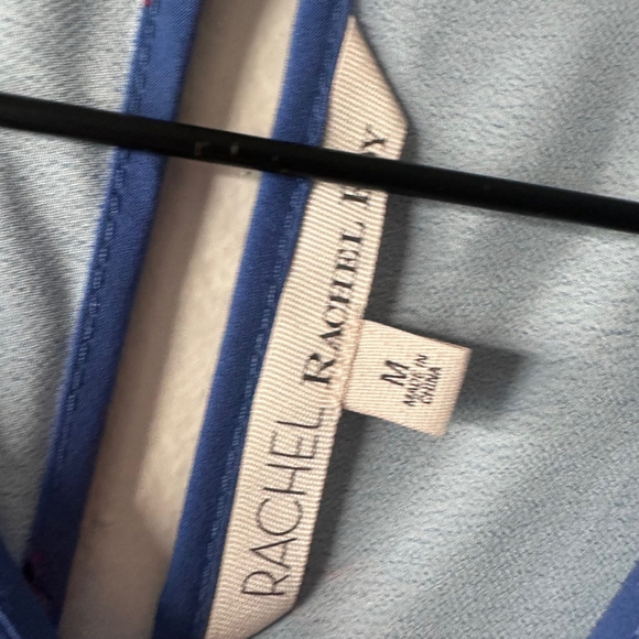 Rachel Roy Blue African Violet Floral Scarf Print Dress Women's Size M - Picture 7 of 7